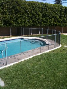 4 foot grey mesh pool fence in Walnut creek